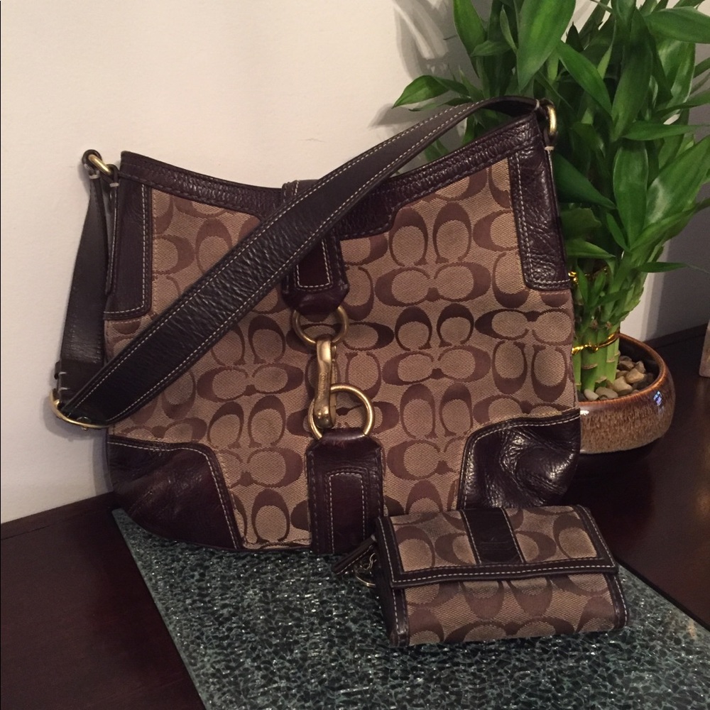 Authentic Coach bag and wallet set